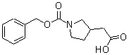 1-[(Phenylmethoxy)carbonyl]-3-pyrrolidineacetic acid molecular structure (CAS 886362-65-8)