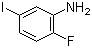 2-Fluoro-5-iodoaniline molecular structure (CAS 886362-82-9)