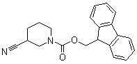 结构式 CAS# 886362-86-3, 3-氰基-1-哌啶羧酸 9H-芴-9-甲基酯