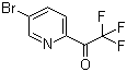 结构式 CAS# 886364-50-7, 1-(5-溴-2-吡啶基)-2,2,2-三氟乙酮