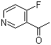 structure of CAS# 886364-63-2, 1-(4-Fluoro-3-pyridinyl)ethanone