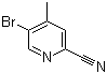 5-Bromo-4-methylpyridine-2-carbonitrile molecular structure (CAS 886364-86-9)