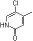 结构式 CAS# 886364-92-7, 5-氯-4-甲基-2(1H)-吡啶酮