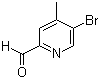 structure of CAS# 886364-94-9, 5-Bromo-4-methyl-2-pyridinecarboxaldehyde