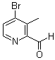 4-Bromo-3-methylpyridine-2-carboxaldehyde molecular structure (CAS 886372-15-2)