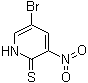 5-Bromo-3-nitro-2(1H)-pyridinethione molecular structure (CAS 886372-86-7)