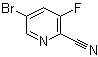 结构式 CAS# 886373-28-0, 5-溴-3-氟吡啶-2-甲腈