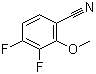 structure of CAS# 886496-72-6, 3,4-Difluoro-2-methoxybenzonitrile