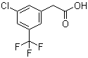 3-Chloro-5-(trifluoromethyl)benzeneacetic acid molecular structure (CAS 886496-99-7)
