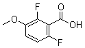 2,6-Difluoro-3-methoxybenzoic acid molecular structure (CAS 886498-30-2)
