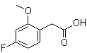 结构式 CAS# 886498-61-9, 4-氟-2-甲氧基苯乙酸