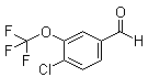 4-Chloro-3-(trifluoromethoxy)benzaldehyde molecular structure (CAS 886499-59-8)