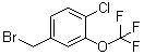 4-(Bromomethyl)-1-chloro-2-(trifluoromethoxy)benzene molecular structure (CAS 886500-93-2)