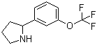 structure of CAS# 886502-97-2, 2-[3-(Trifluoromethoxy)phenyl]pyrrolidine