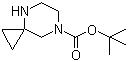 结构式 CAS# 886766-28-5, 4,7-二氮杂螺[2.5]辛烷-7-甲酸叔丁酯
