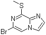structure of CAS# 887475-71-0, 6-Bromo-8-methylsulfanylimidazo[1,2-a]pyrazine;6-Bromo-8-methylthioimidazo[1,2-a]pyrazinamine