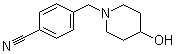 structure of CAS# 887593-88-6, 4-[(4-Hydroxy-1-piperidinyl)methyl]benzonitrile