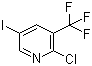 结构式 CAS# 887707-25-7, 2-氯-5-碘-3-(三氟甲基)吡啶