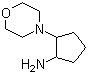 结构式 CAS# 88807-08-3, 1-(吗啉-4-基)-2-氨基环戊烷; 1-N-吗啉代-2-氨基-环戊烷
