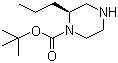 结构式 CAS# 888972-67-6, (S)-1-叔丁氧羰基-2-丙基哌嗪