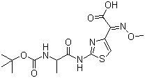 2-[2-(Boc-L-alanyl)aminothaizol-4-yl]-2-methoxyimino acetic acid molecular structure (CAS 88970-81-4)