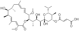 结构式 CAS# 88979-61-7, 巴伐洛霉素 C1