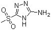 5-甲基磺酰基-4H-1,2,4-三唑-3-胺分子结构 (CAS 88982-32-5)