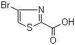 4-Bromo-1,3-thiazole-2-carboxylic acid molecular structure (CAS 88982-82-5)