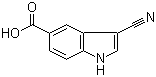 structure of CAS# 889942-87-4, 3-Cyano-1H-indole-5-carboxylic acid