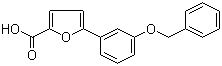 structure of CAS# 889951-77-3, 5-[3-(Phenylmethoxy)phenyl]-2-furancarboxylic acid
