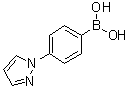 [4-(Pyrazol-1-yl)phenyl]boronic acid molecular structure (CAS 891270-35-2)