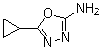 5-Cyclopropyl-1,3,4-oxadiazol-2-amine molecular structure (CAS 89179-60-2)