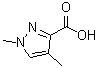 结构式 CAS# 89202-89-1, 1,4-二甲基-1H-吡唑-3-羧酸
