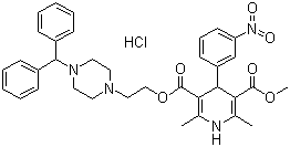 Manidipine hydrochloride molecular structure (CAS 89226-75-5)