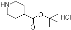 structure of CAS# 892493-65-1, tert-Butyl piperidine-4-carboxylate hydrochloride;Piperidine-4-carboxylic acid tert-butyl ester hydrochloride