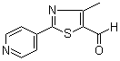 结构式 CAS# 892502-19-1, 4-甲基-2-(4-吡啶基)-5-噻唑甲醛