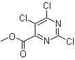 结构式 CAS# 89284-85-5, 6-甲氧羰基-2,4,5-三氯嘧啶