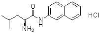(S)-2-氨基-4-甲基-N-2-萘基戊酰胺单盐酸盐分子结构 (CAS 893-36-7)
