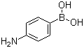 结构式 CAS# 89415-43-0, 4-氨基苯硼酸; 对氨基苯硼酸