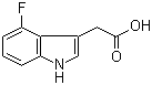 structure of CAS# 89434-03-7, 4-Fluoroindole-3-acetic acid