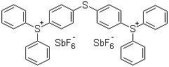 结构式 CAS# 89452-37-9, 二[4-二苯基硫鎓苯基]硫醚二六氟锑酸盐