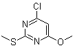 4-Chloro-6-methoxy-2-(methylthio)pyrimidine molecular structure (CAS 89466-42-2)