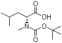 Boc-N-methyl-D-leucine molecular structure (CAS 89536-84-5)