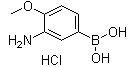 structure of CAS# 895525-75-4, 3-Amino-4-methoxyphenylboronic acid hydrochloride;(3-Amino-4-methoxyphenyl)boronic acid hydrochloride