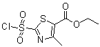 2-(Chlorosulfonyl)-4-methyl-5-thiazolecarboxylic acid ethyl ester molecular structure (CAS 89694-92-8)