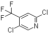 structure of CAS# 89719-92-6, 2,5-Dichloro-4-(trifluoromethyl)pyridine