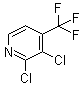 2,3-Dichloro-4-(trifluoromethyl)pyridine molecular structure (CAS 89719-93-7)