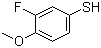 3-氟-4甲氧基苯硫酚分子结构 (CAS 89818-27-9)