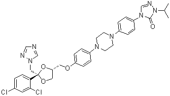 Isopropyl itraconazole molecular structure (CAS 89848-49-7)