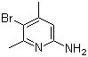 structure of CAS# 89856-44-0, 2-Amino-5-bromo-4,6-dimethylpyridine